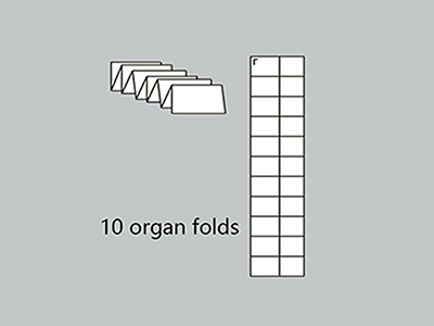 Máquina plegadora de papel de 10 hebillas
