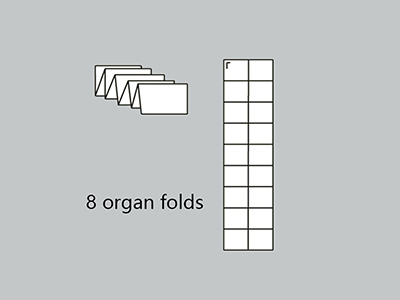 Plegadora de papel de 4 + 4 hebillas